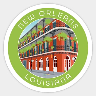 New Orleans Louisiana Sticker